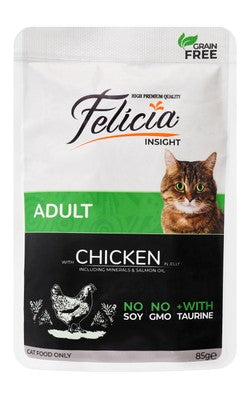 Felicia Wet Food with Chicken in Jelly for Adult Cats