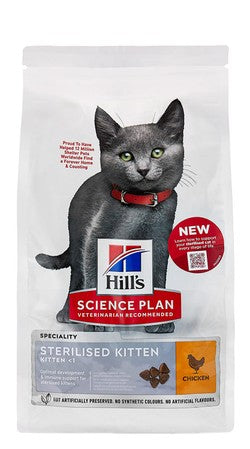 Hill's Science Plan with Chicken Sterilized Kitten Dry Food - 1.5 kg