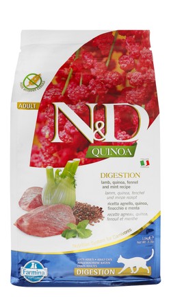 Farmina N&D Digestion Dry Food with Quinoa for Adult Cats 1.5 kg