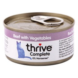 Thrive Complete Wet Cat Food with Beef & Vegetables 75 gr