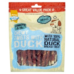 Good Boy Low Fat Chewy Twist Dog Treats with Duck 320 gr