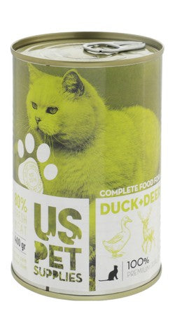 US Pet Supplies Pate with Duck & Deer for Adult Cats