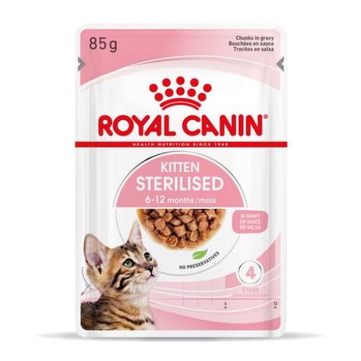 Feline Health Nutrition Kitten Sterilised Gravy (WET FOOD - Pouches) 85g