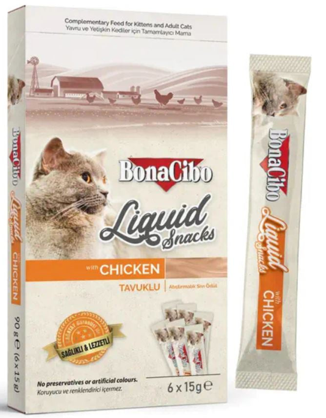 Bonacibo, Liquid Cat Litter With Chicken, 90 G