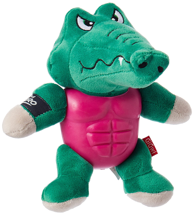 GiGwi I'm Hero Armoured Alligator Plush with Squeaker Dog Toy