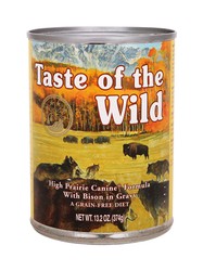 Taste of the Wild Wet Dog Food High Prairie Canine Formula with Bison in Gravy