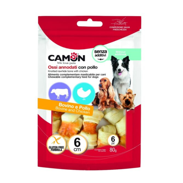 Camon Chicken & Knotted Bone (80Gr)