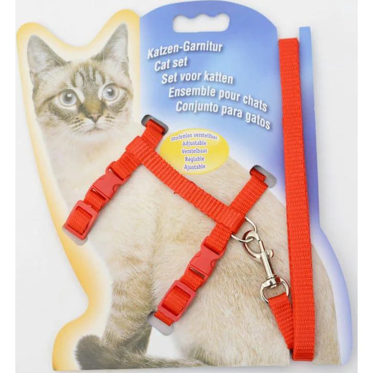 Pets Empire Nylon Cat Leash with Harness multicolor