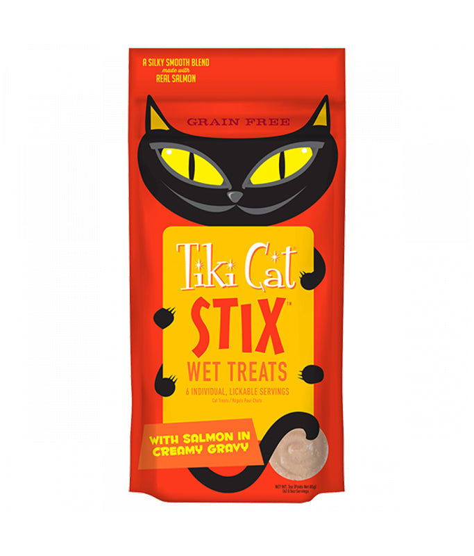 Tiki Cat Stix Treats Salmon Mousse -3 Oz Bag - 1BOX 12PCS