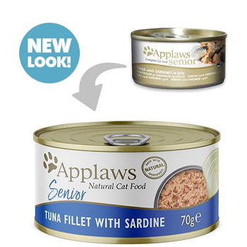 Applaws Cat Senior Tuna with Sardines 70g Tin