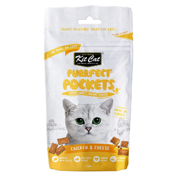 Kit Cat Purrfect Pockets Chicken And Cheese 60g