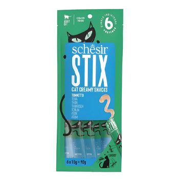 Schesir Stix Creamy Cat Treats with Tuna Adult Cats