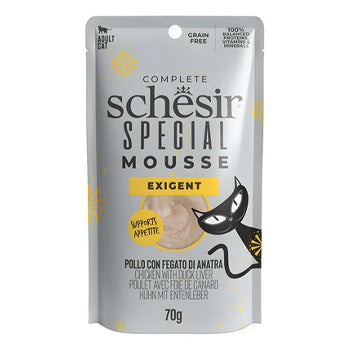 Schesir Special Skin and Coat Salmon With Chicken In Mousse Cat Food Pouch - 70 g