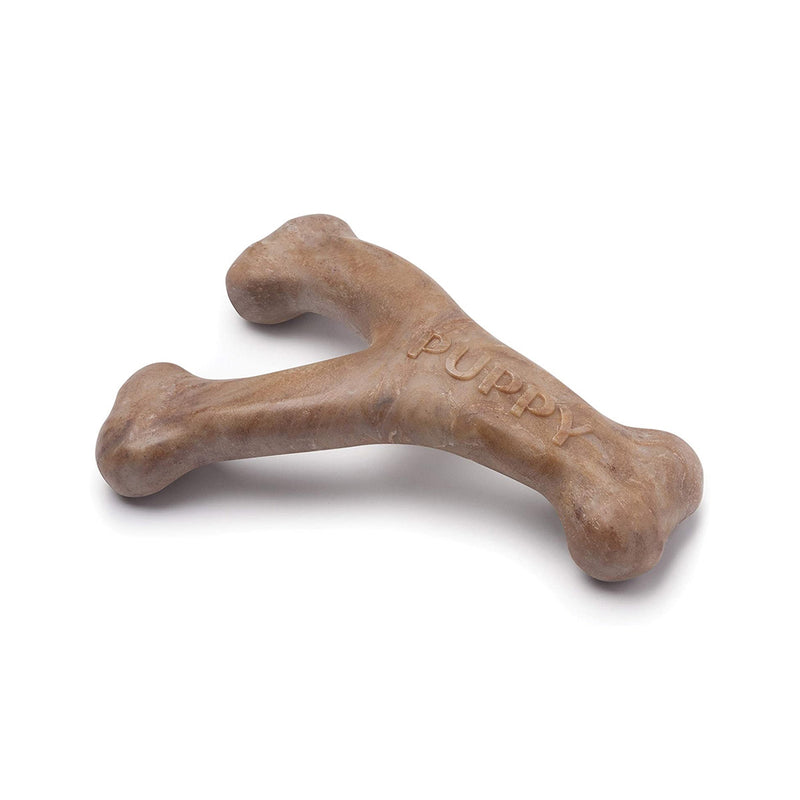 Benebone Puppy Wishbone Dog Chew Toy – Bacon Small