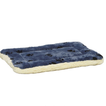 QuietTime Reversible Paw Print Fleece Pet Bed 24 inch