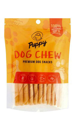 PUPPY TWISTED STICK 25PCS - 90G