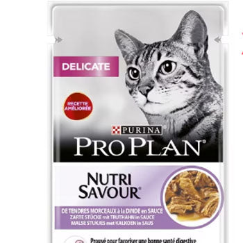 PRO PLAN DELICATE Cat GiG Turkey 85g X 12 FR