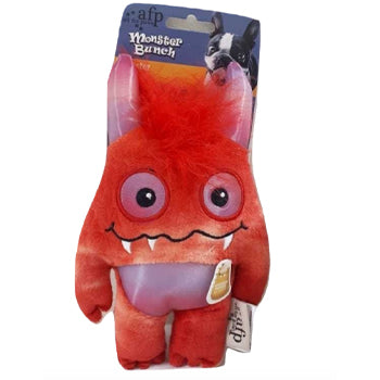 All for Paws Monster Bunch Red Squeaky Plush Dog Toy