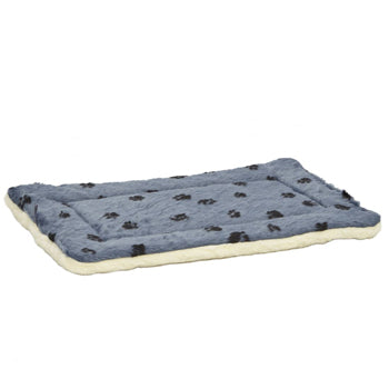 QuietTime Reversible Paw Print Fleece Pet Bed 30 inch