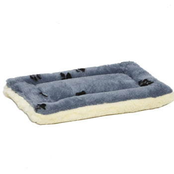 QuietTime Reversible Paw Print Fleece Pet Bed 18 inch