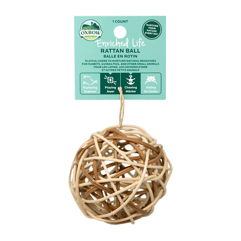 Oxbow Enriched Rattan Ball Small Animal Toy