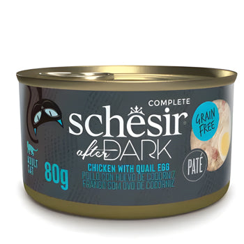 Schesir After Dark Pate For Cat Chicken With Quail Egg Wet Food