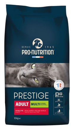 Pro-Nutrition Prestige Dry Food with Poultry & Vegetables for Adult Cats 10KG