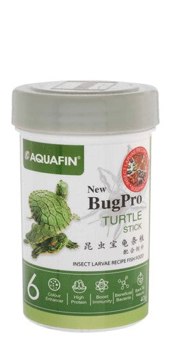 Aquafin Bug Pro Color Enhancing Food Sticks for Turtles 40 gr