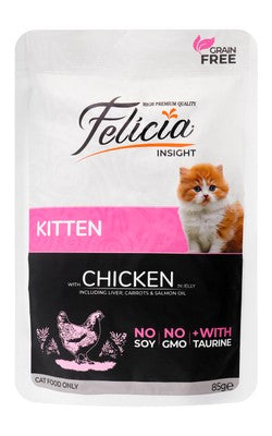 Felicia Wet Food with Chicken in Jelly for Kittens 85 gr