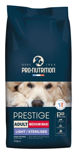 Pro-Nutrition Prestige Dry Food for Medium & Maxi Sterilized Adult Dogs 15 kg