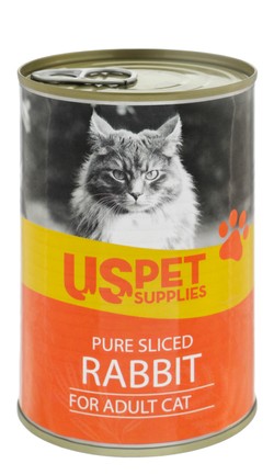 US Pet Supplies Pate with Rabbit for Adult Cats 400 gr