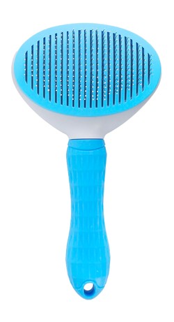 Petbroo Blue Self Cleaning Pet Grooming Brush (19.5x10.5cm) 1 pcs