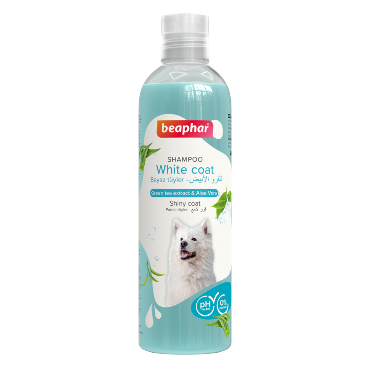 Shampoo Green Tea and Aloe Vera for White Coated Dogs 250ml