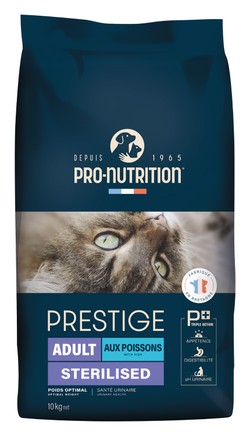 Pro-Nutrition Prestige Dry Food with Fish for Sterilized Adult Cats 10KG