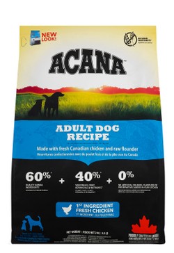 Acana Dry Food with Canadian Chicken & Raw Flounder for Adult Dogs