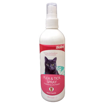 Bioline Flea And Tick Spray For Cat 175 Ml