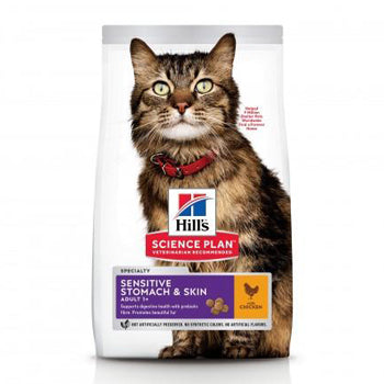 Hill's Science Plan Sensitive Stomach & Skin Adult cat food with Chicken 1.5kg