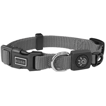 Doco Loco Signature Nylon Collar Grey - Medium Size