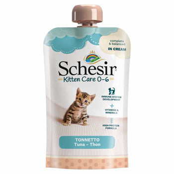 Schesir Kitten Pouch Cream 0-6 months - Tuna Wet Food 150g