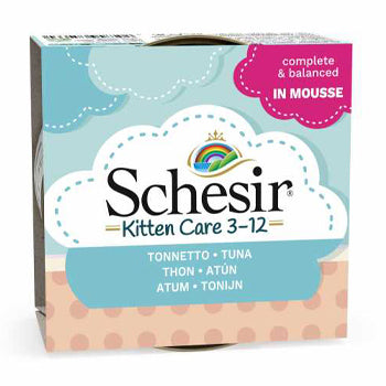 Schesir Kitten Can Mousse 3-12 months - Tuna Wet Food 85g