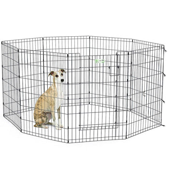 36″ Black Exercise Pen with Full MAX Lock Door