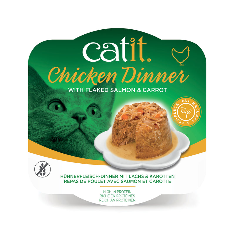 Catit Chicken Dinner, Salmon & Carrot 80g