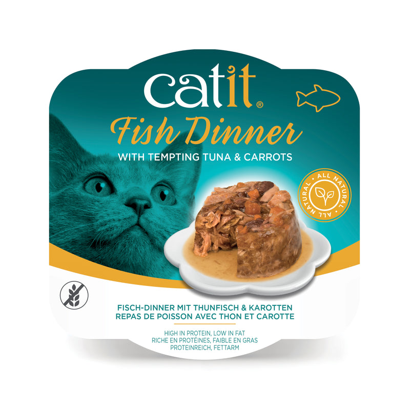 Catit Fish Dinner, Tuna & Carrot 80g