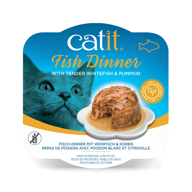 Catit Fish Dinner, Whitefish & Pumpkin 80g
