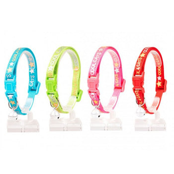 Duvo Cat Collar Nylon Mixed Colors Cool Cats 20 - 30cm / 10mm