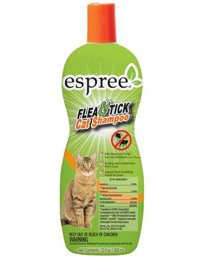 Espree Flea & Tick Shampoo For Cats 12oz