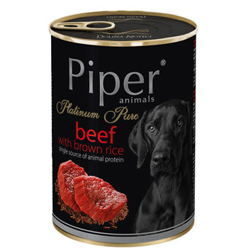 Piper platinum pure for dogs Beef with rice 400g