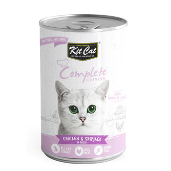 Kit Cat Complete Cuisine Chicken And Skipjack In Broth 150g