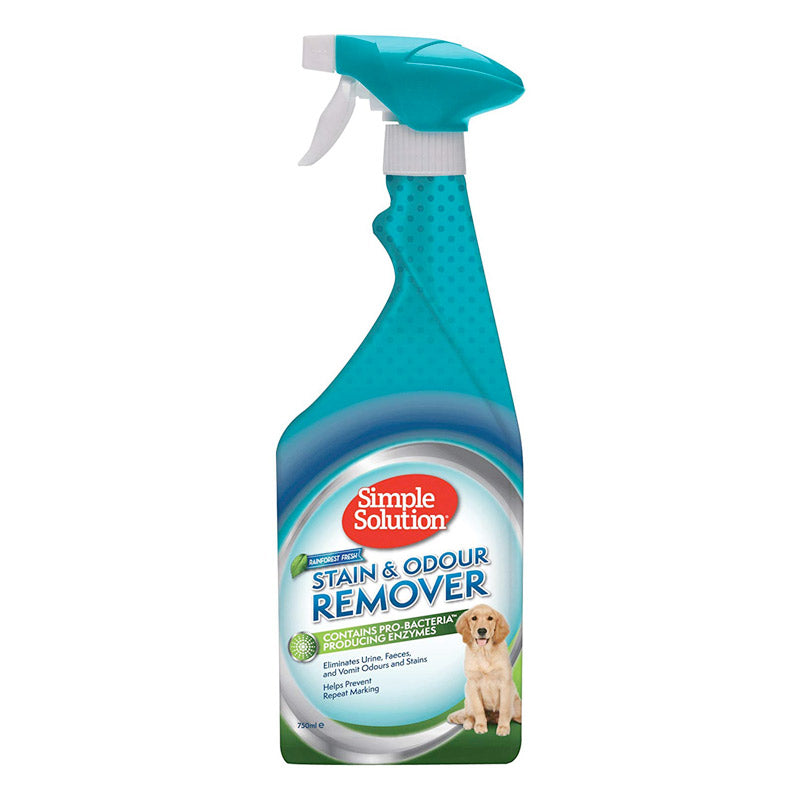 Simple Solution Dog Stain and Odour Remover, Rainforest Fresh, 750ml