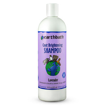 earthbath Coat Brightening Shampoo, Lavender, Enhances Color & Shine in All Coats 16 oz